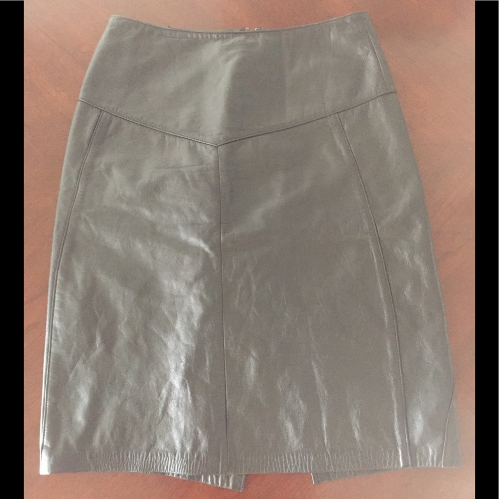 Dana Brooke leather skirt
